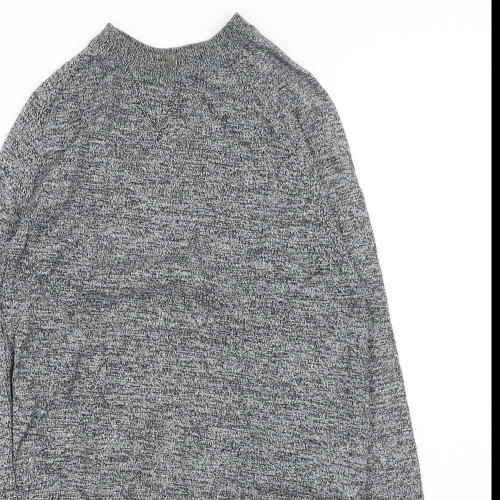 Primark Womens Grey Round Neck Cotton Pullover Jumper Size S