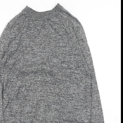 Primark Womens Grey Round Neck Cotton Pullover Jumper Size S