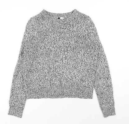 Womens UK Size XS H&M Grey Pullover Jumper