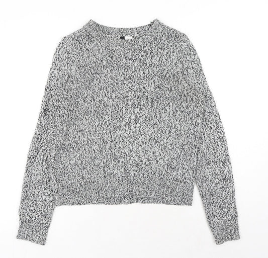 Womens UK Size XS H&M Grey Pullover Jumper