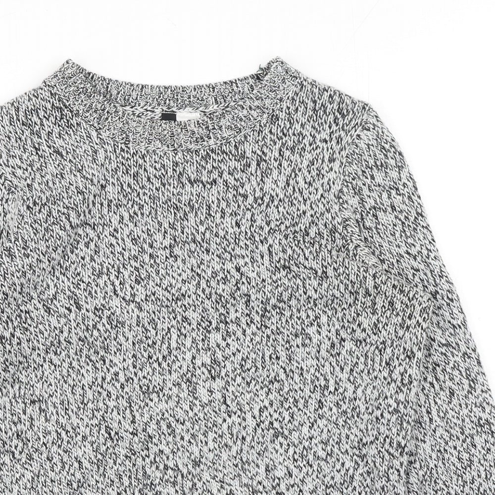 Womens UK Size XS H&M Grey Pullover Jumper