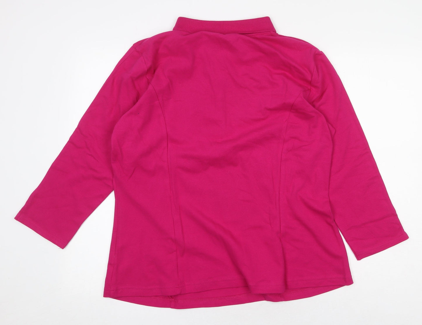Womens UK Size XL Lee Pink Basic Blouse