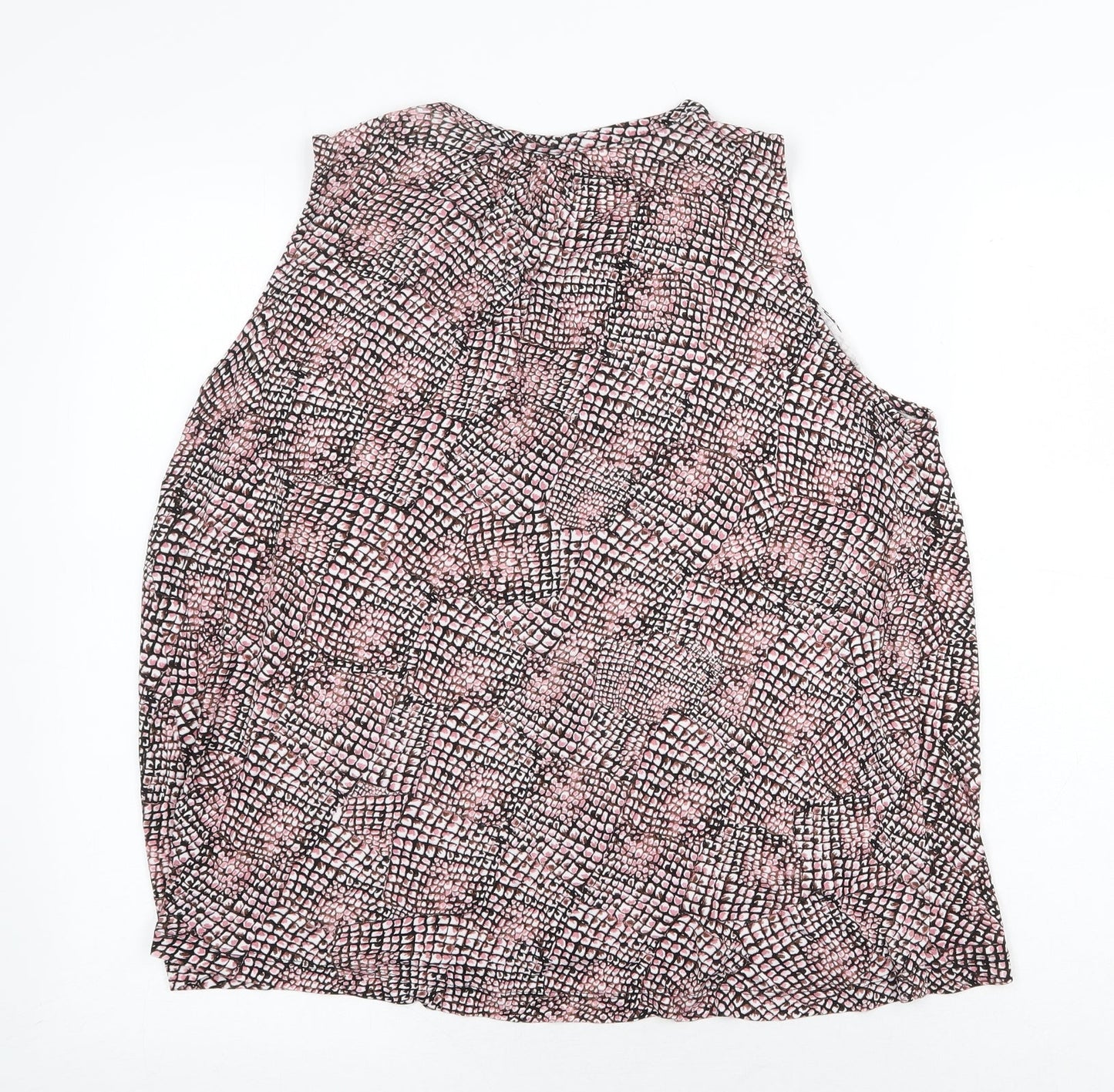 Womens UK Size M H&M Pink Basic Tank