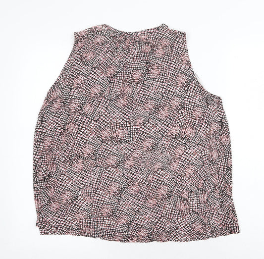 Womens UK Size M H&M Pink Basic Tank