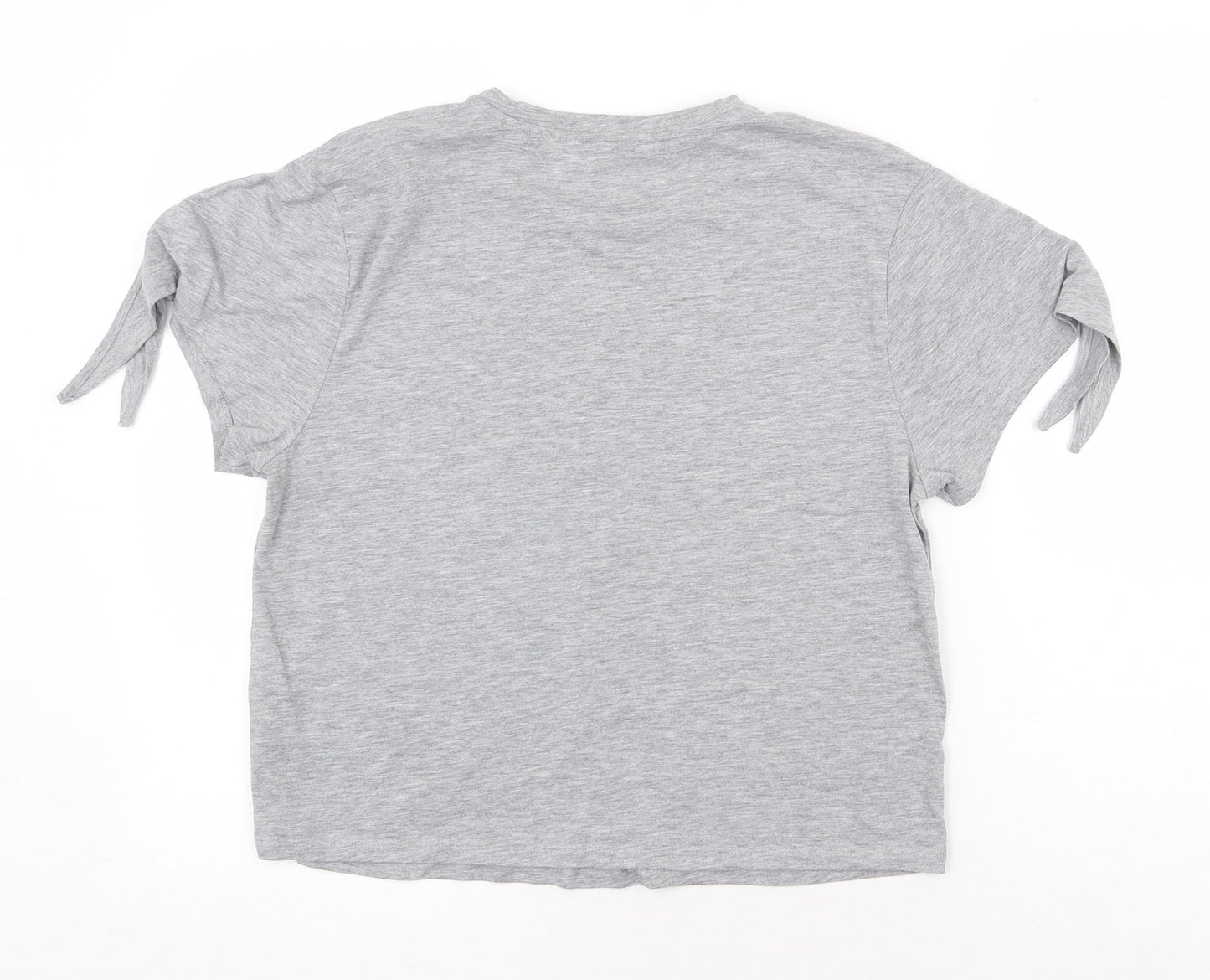 Womens UK Size 10 Marks and Spencer Grey Basic T-Shirt