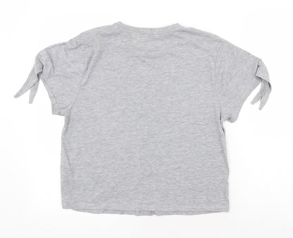 Womens UK Size 10 Marks and Spencer Grey Basic T-Shirt