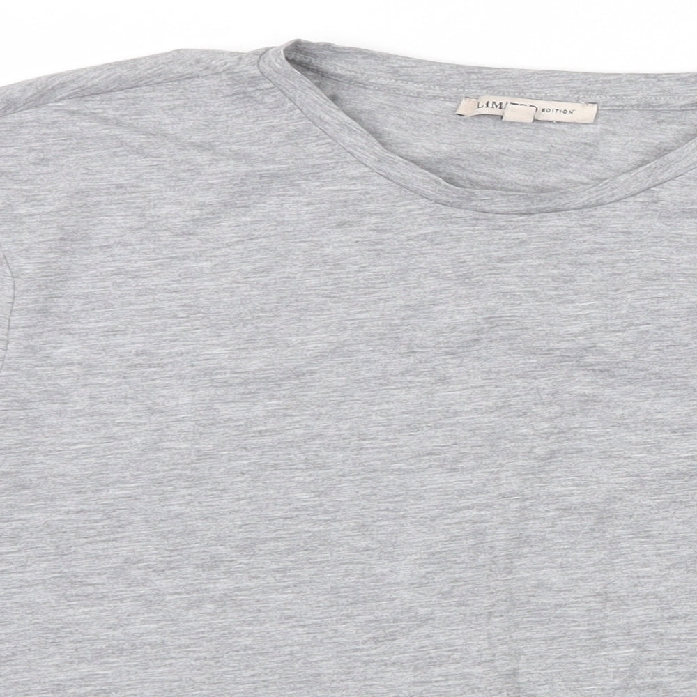 Womens UK Size 10 Marks and Spencer Grey Basic T-Shirt