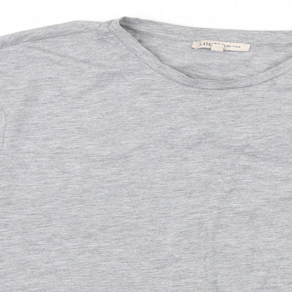 Womens UK Size 10 Marks and Spencer Grey Basic T-Shirt