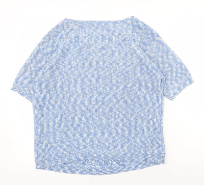 Womens UK Size 12 M&Co Blue Pullover Jumper