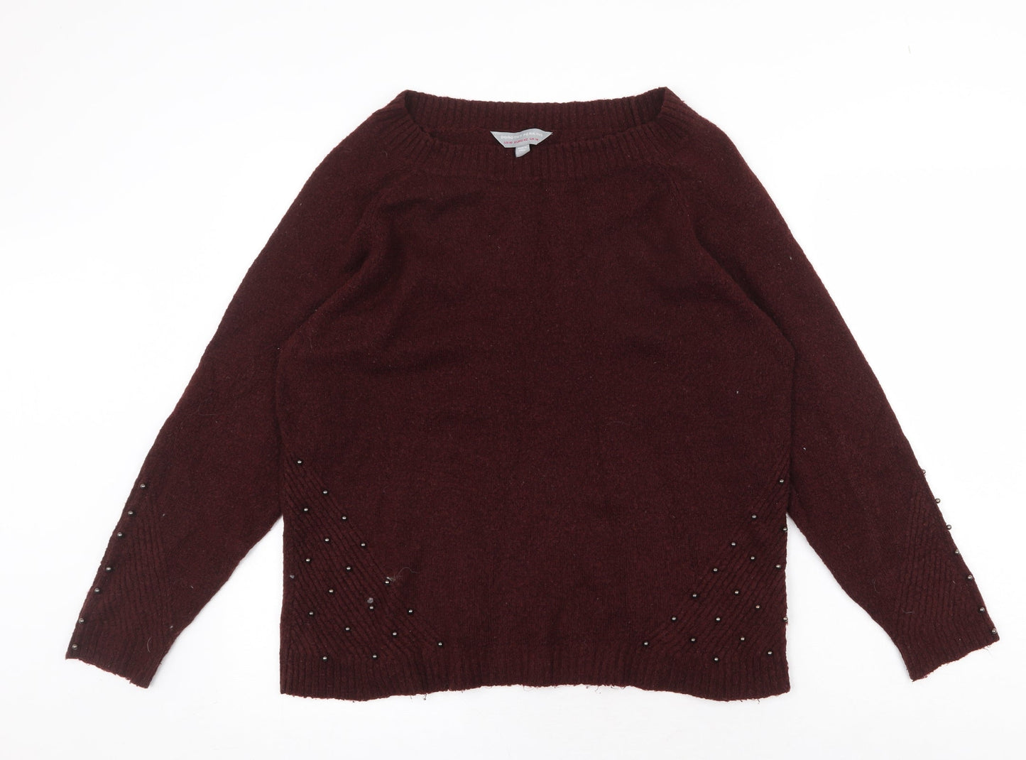 Womens UK Size 14 Dorothy Perkins Red Pullover Jumper