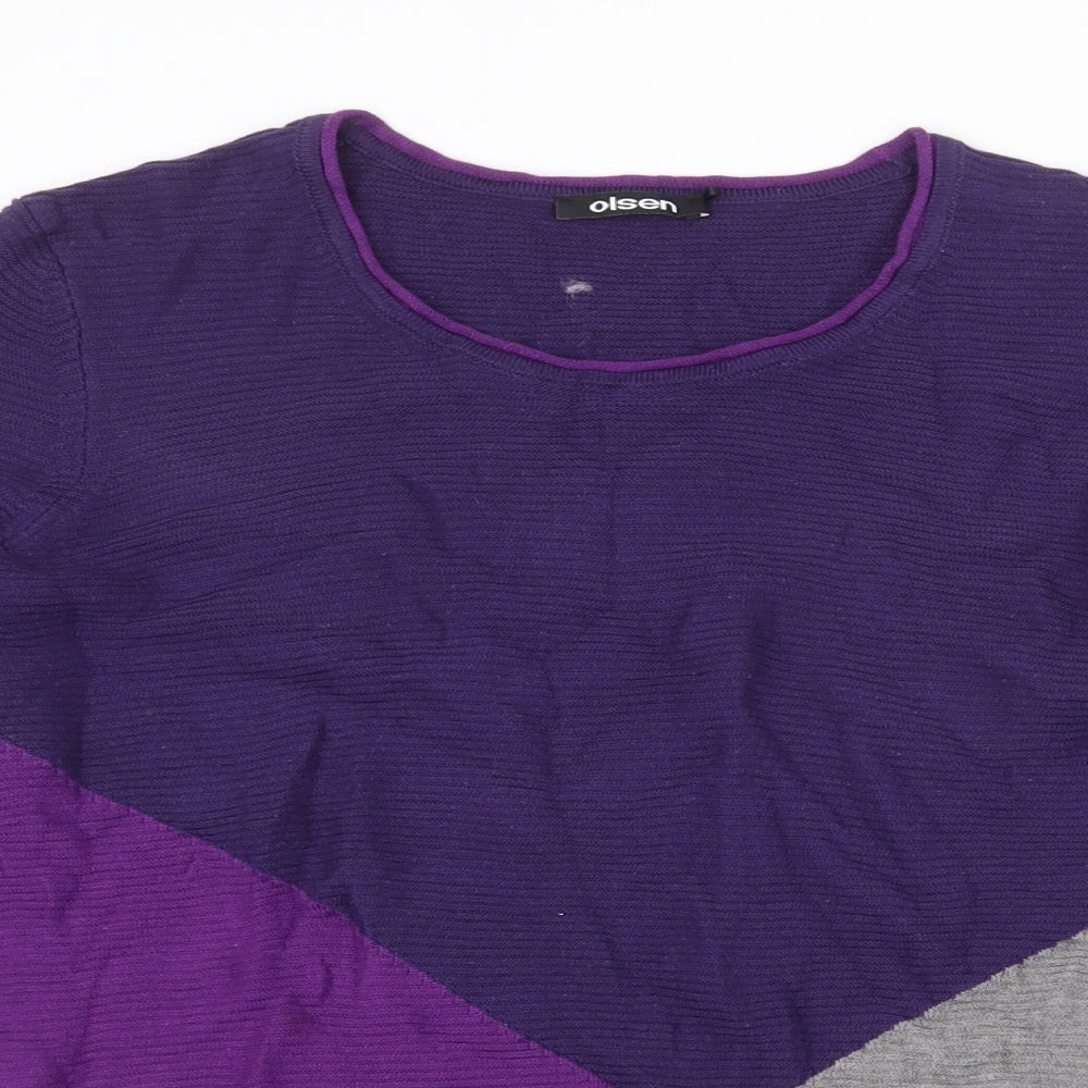 Womens UK Size 12 Olsen Purple Pullover Jumper