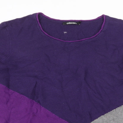 Womens UK Size 12 Olsen Purple Pullover Jumper