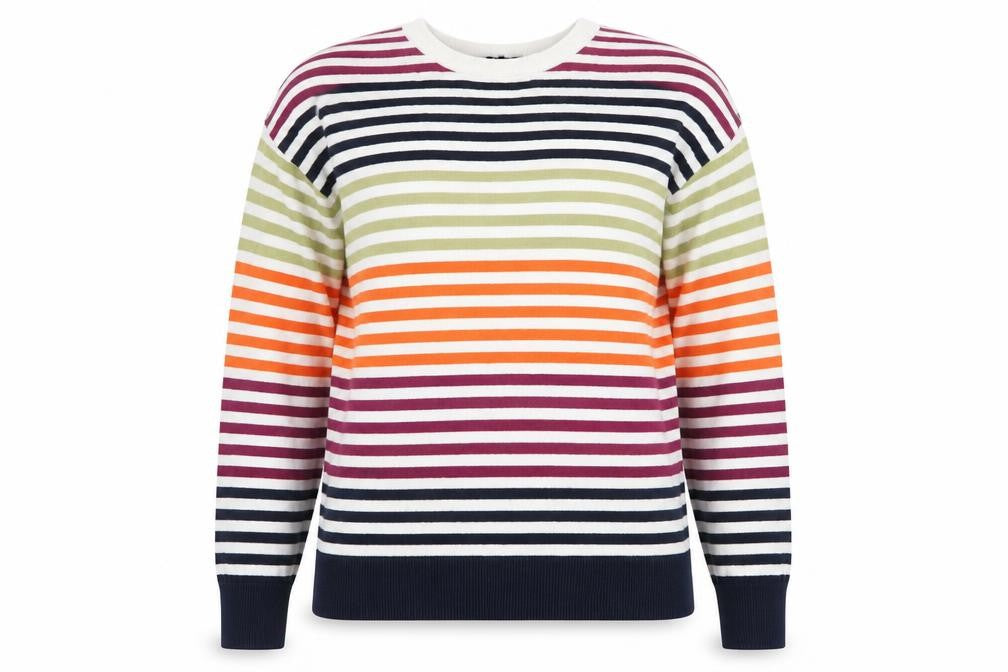 Womens UK Size 14 Maine New England Multicoloured Pullover Jumper
