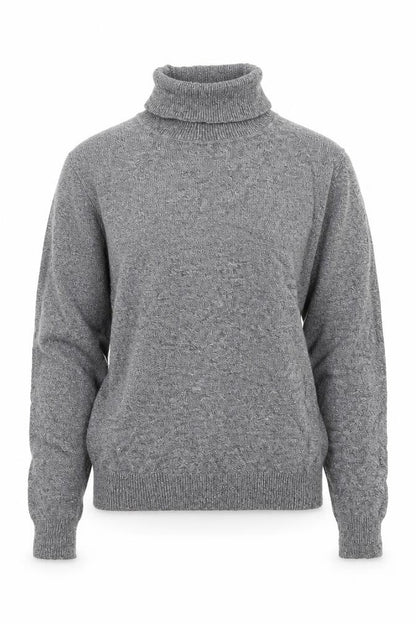 Andrew Marc Womens Grey Round Neck Viscose Pullover Jumper Size M