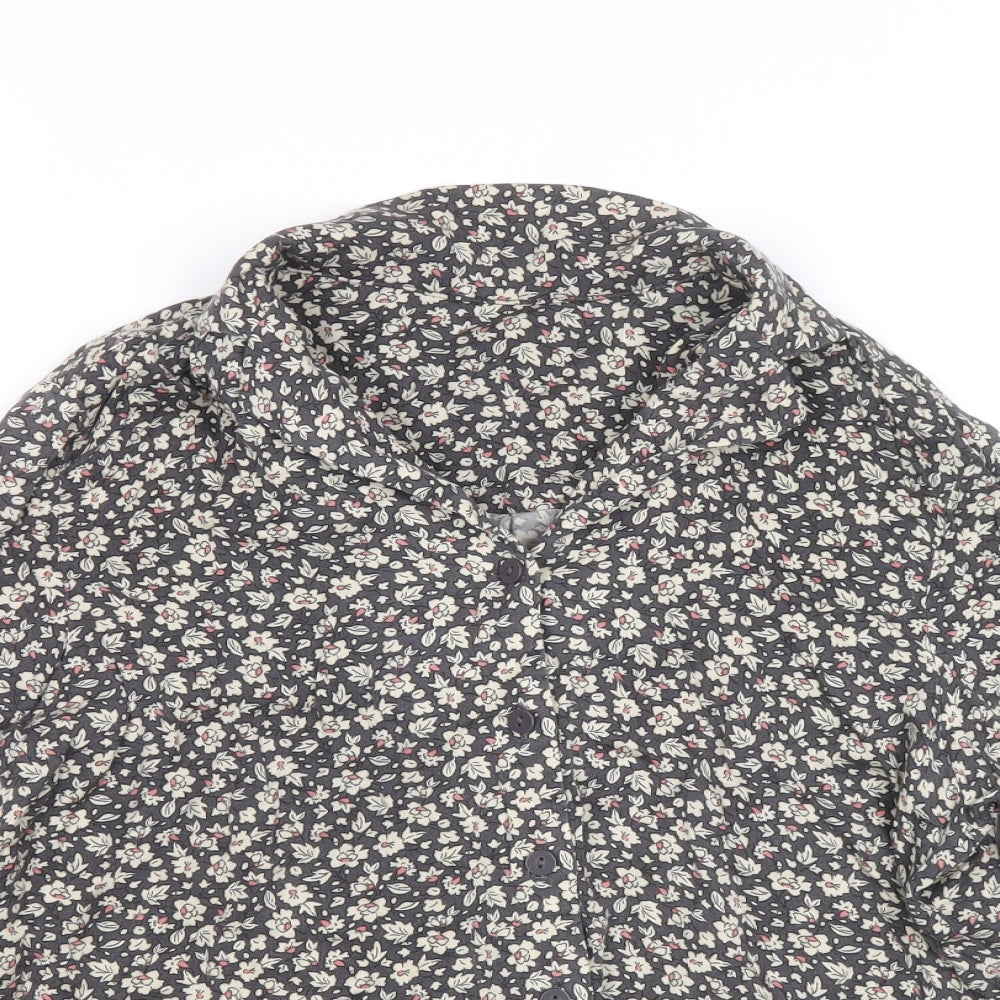 Womens UK Size 2XS Uniqlo Multicoloured Basic Button-Up