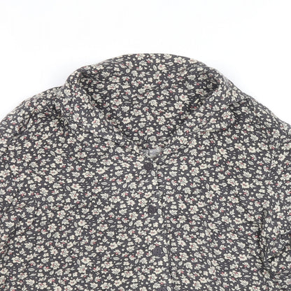 Womens UK Size 2XS Uniqlo Multicoloured Basic Button-Up