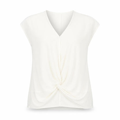 Womens UK Size 12 Warehouse White Basic Blouse