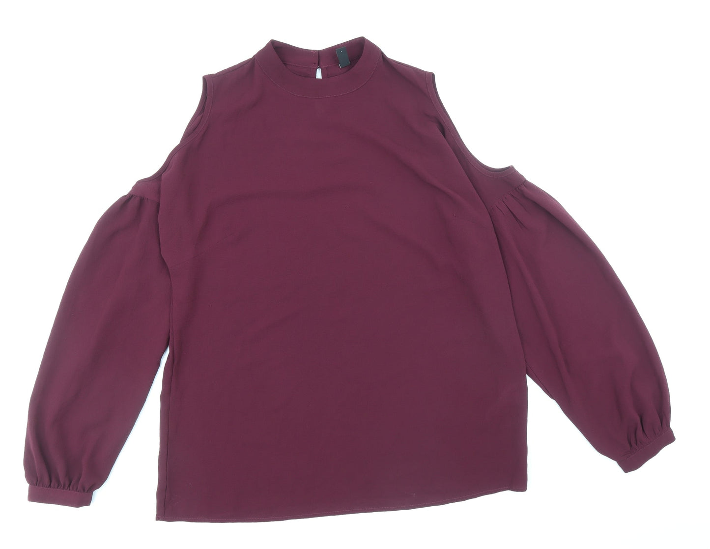 Womens UK Size L Y.A.S Purple Basic Blouse