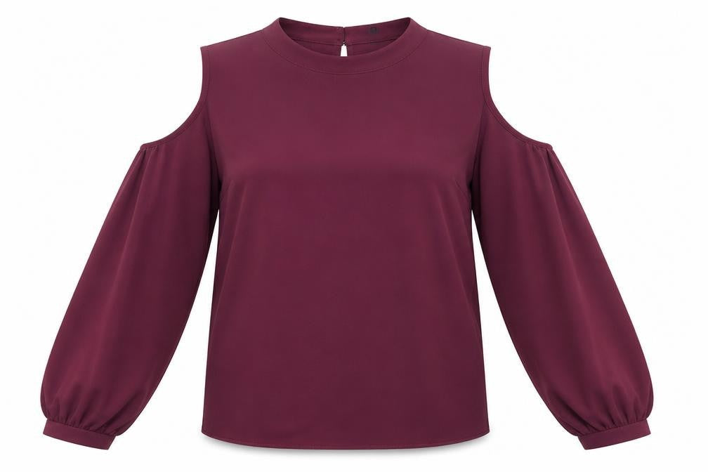 Womens UK Size L Y.A.S Purple Basic Blouse