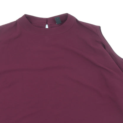 Womens UK Size L Y.A.S Purple Basic Blouse