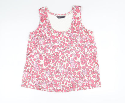 Womens UK Size 8 Marks and Spencer Pink Basic Tank