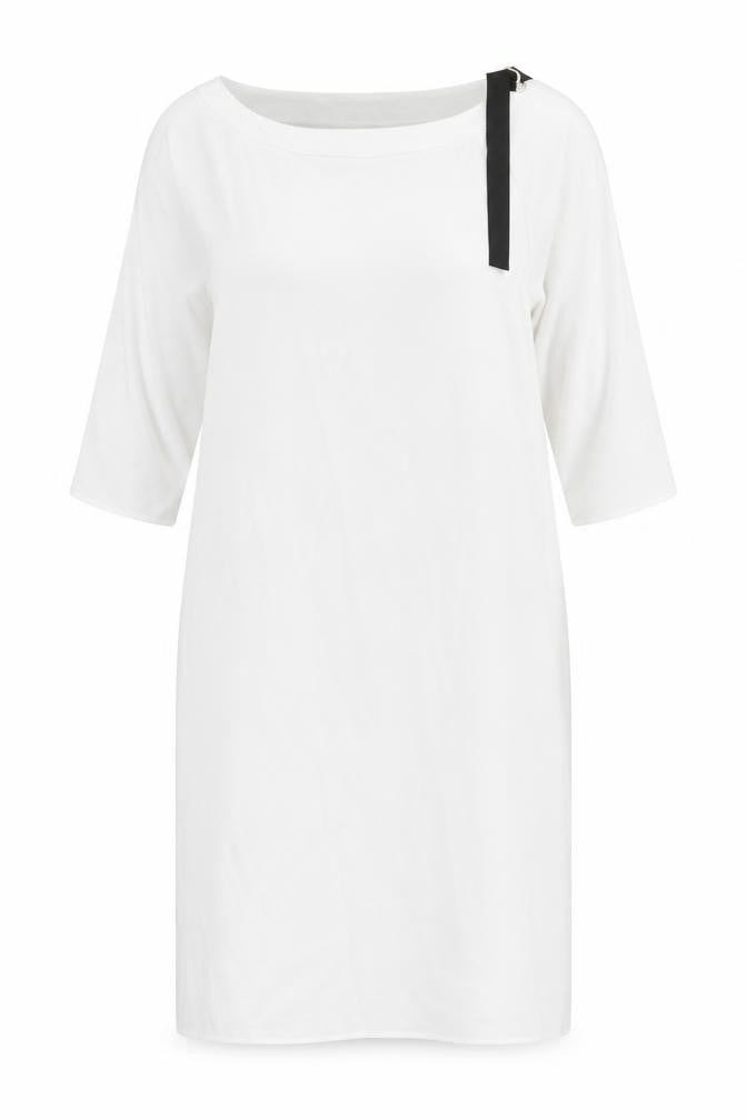 River Island Womens White Polyester Sheath Size 12 Round Neck Pullover