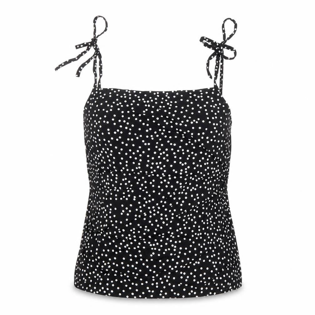 Womens UK Size 8 Preworn Black Basic Tank