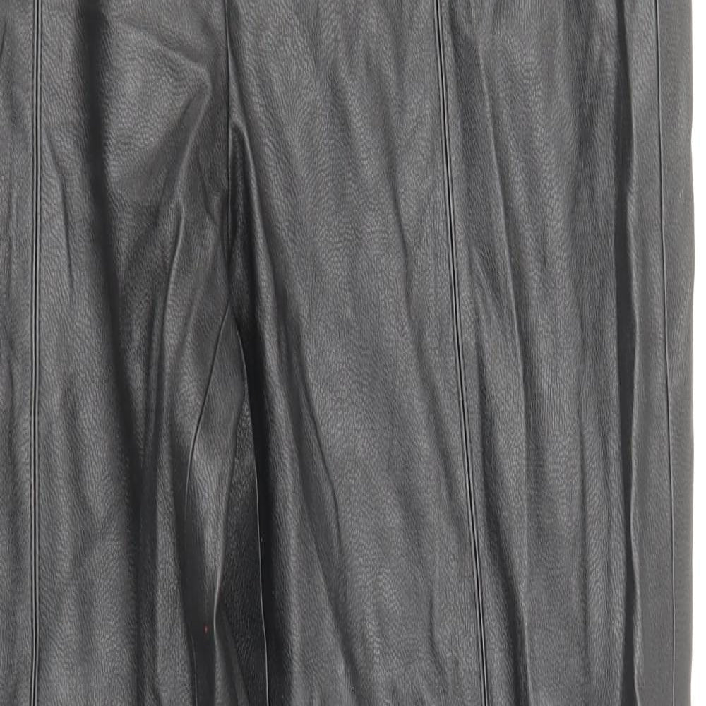 Womens UK Size M Zara Regular Fit Jegging Black Trousers