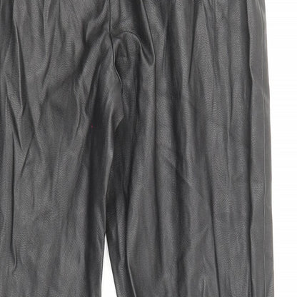 Womens UK Size M Zara Regular Fit Jegging Black Trousers