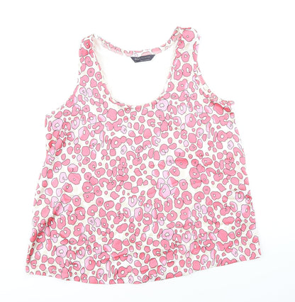 Womens UK Size 8 Marks and Spencer Pink Basic Tank