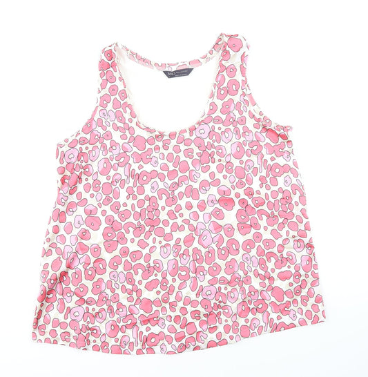 Womens UK Size 8 Marks and Spencer Pink Basic Tank