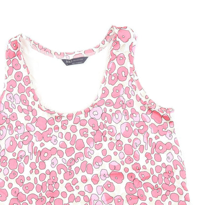 Womens UK Size 8 Marks and Spencer Pink Basic Tank