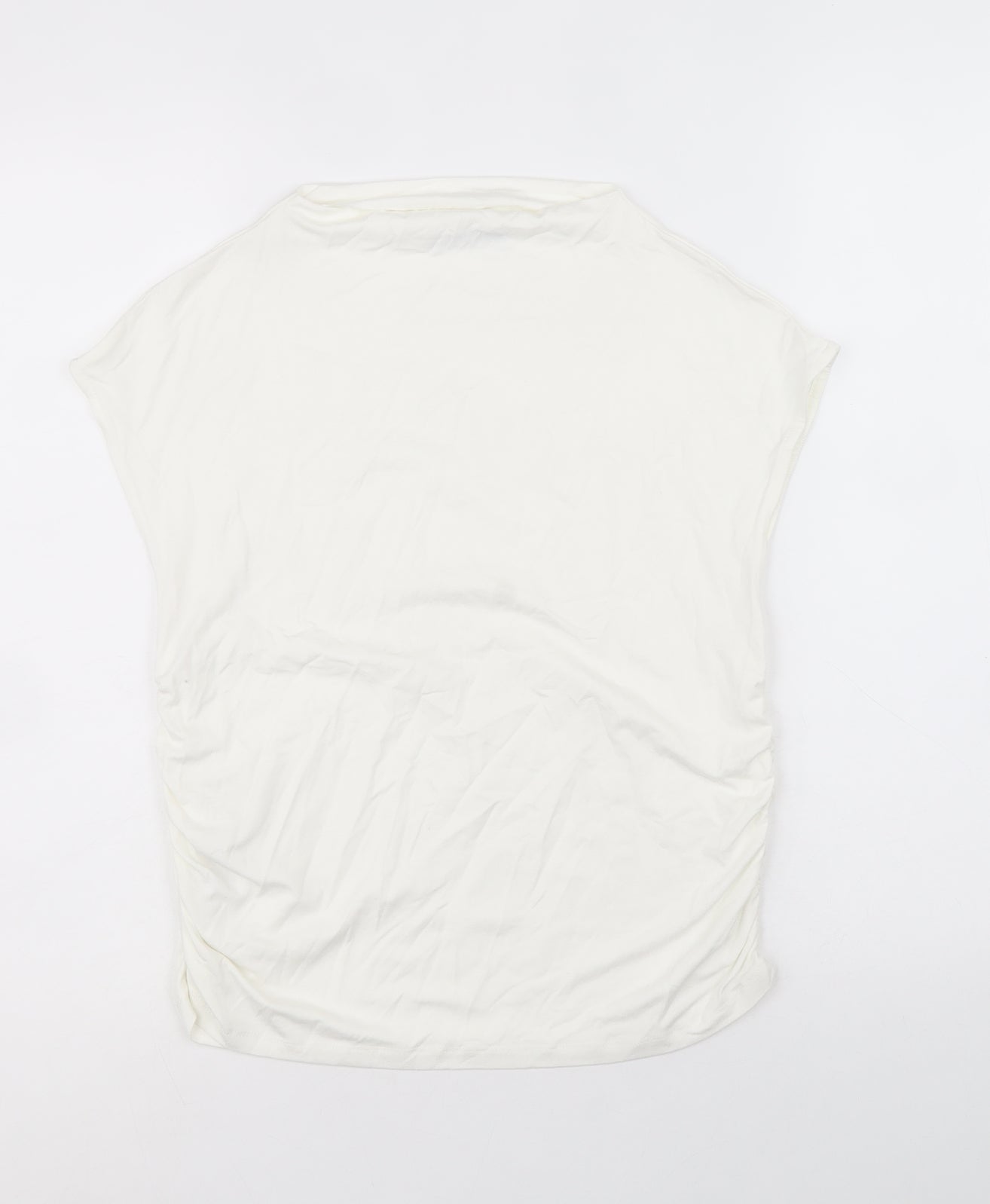 Womens UK Size XL Stradivarius White Basic Blouse