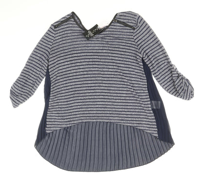 Womens UK Size 10 Quiz Blue Tunic Blouse