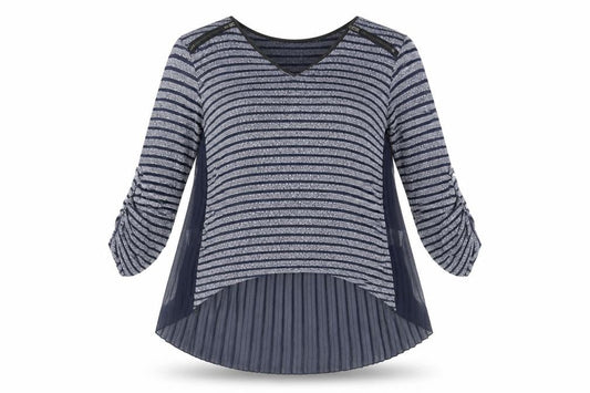 Womens UK Size 10 Quiz Blue Tunic Blouse