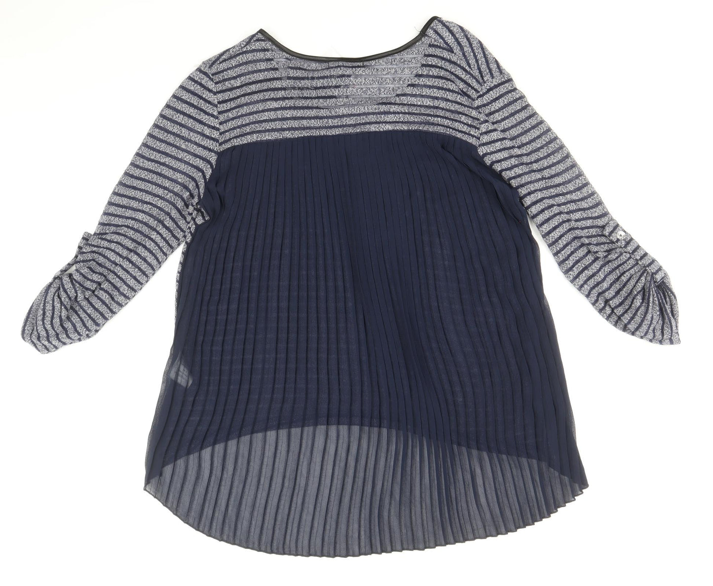 Womens UK Size 10 Quiz Blue Tunic Blouse