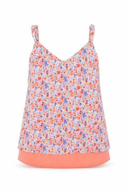 Womens UK Size 10 Nutmeg Multicoloured Basic Tank