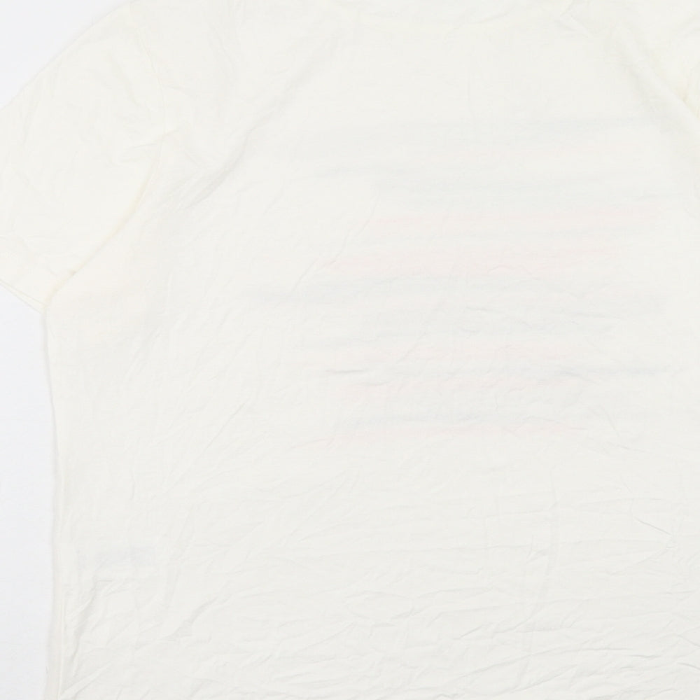 Womens UK Size 14 Damart Ivory Basic T-Shirt