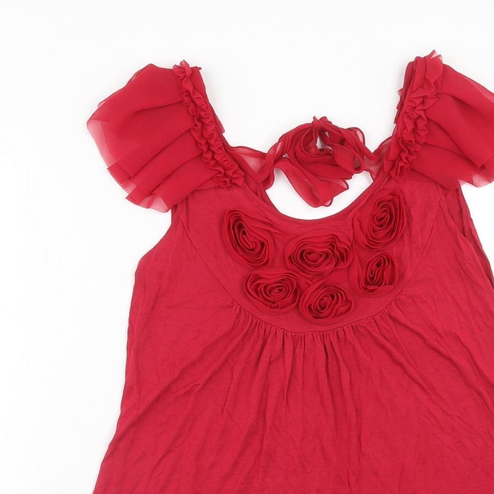 Womens UK Size 12 NEXT Pink Tunic Tank