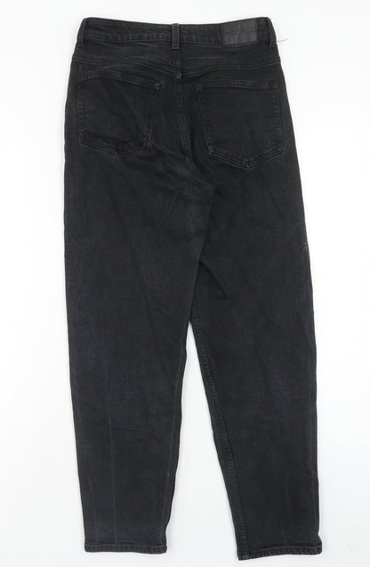 Womens UK Size 26 in Weekday Regular Fit Straight Black Jeans