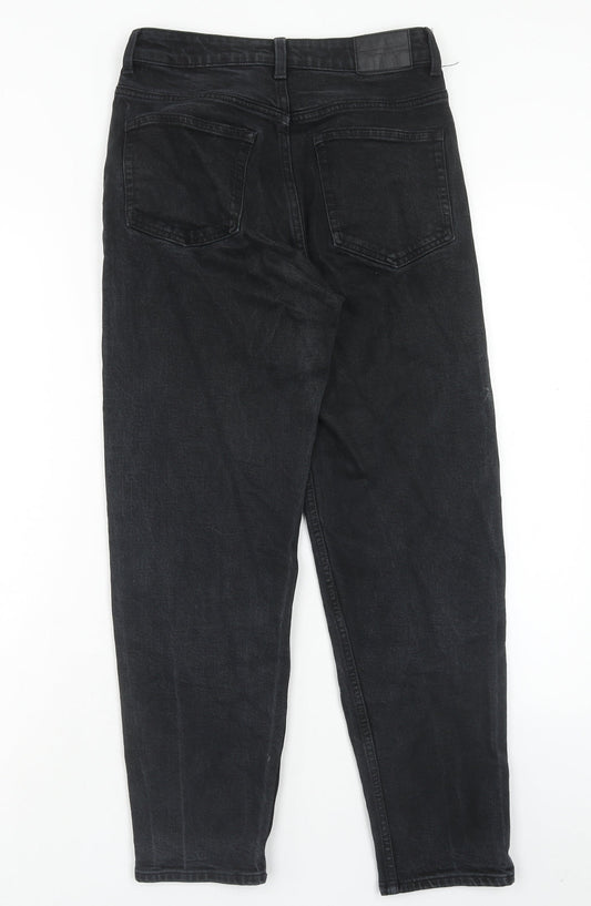 Womens UK Size 26 in Weekday Regular Fit Straight Black Jeans