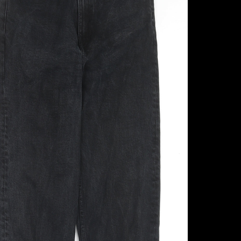 Womens UK Size 26 in Weekday Regular Fit Straight Black Jeans