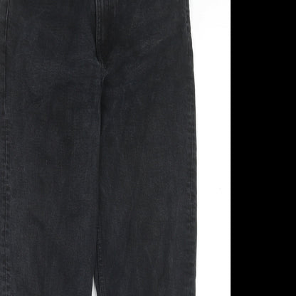 Womens UK Size 26 in Weekday Regular Fit Straight Black Jeans
