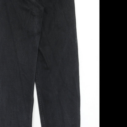 Womens UK Size 26 in Weekday Regular Fit Straight Black Jeans