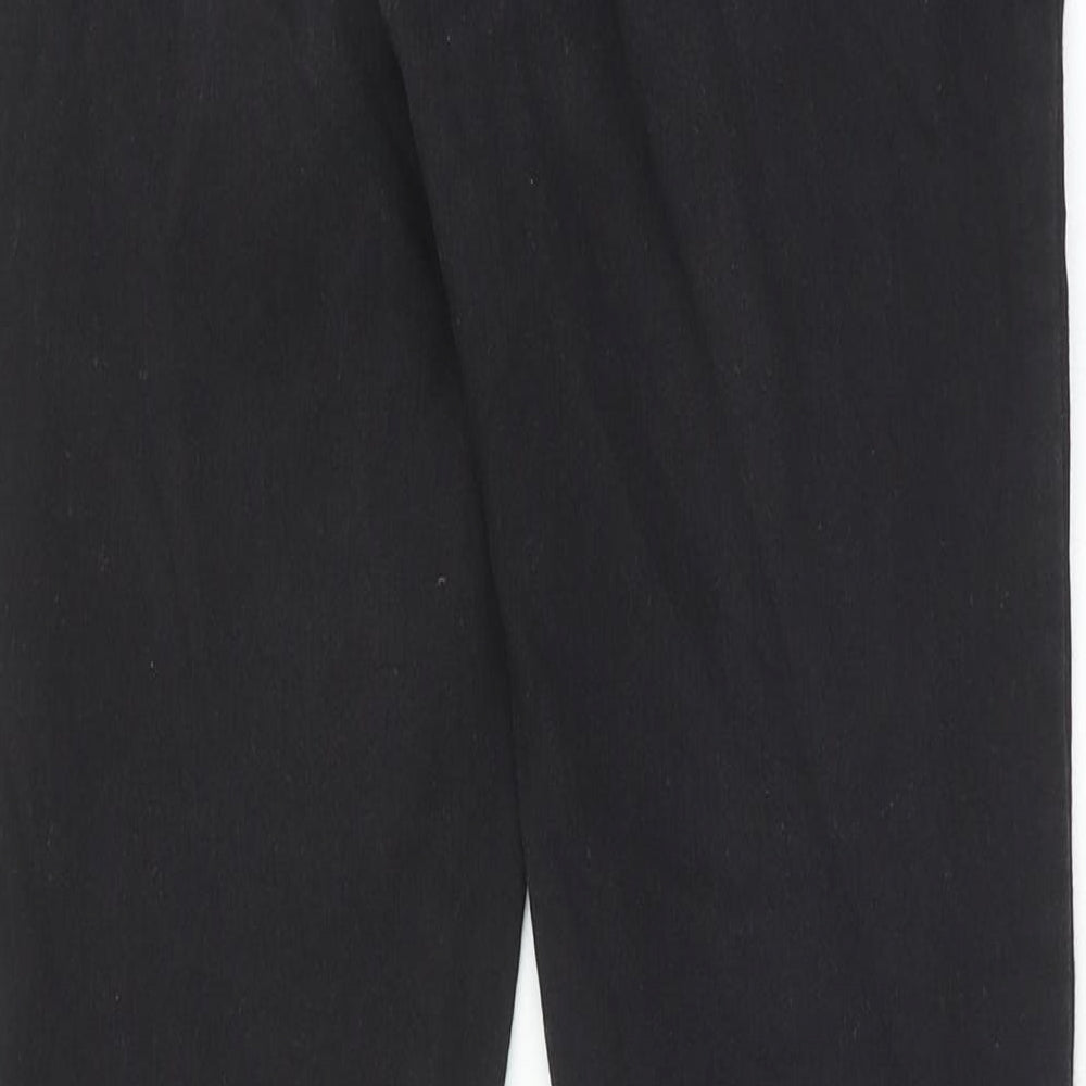 Denim & Co. Womens Black Cotton Skinny Jeans Size 12 Regular Zip