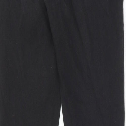 Denim & Co. Womens Black Cotton Skinny Jeans Size 12 Regular Zip