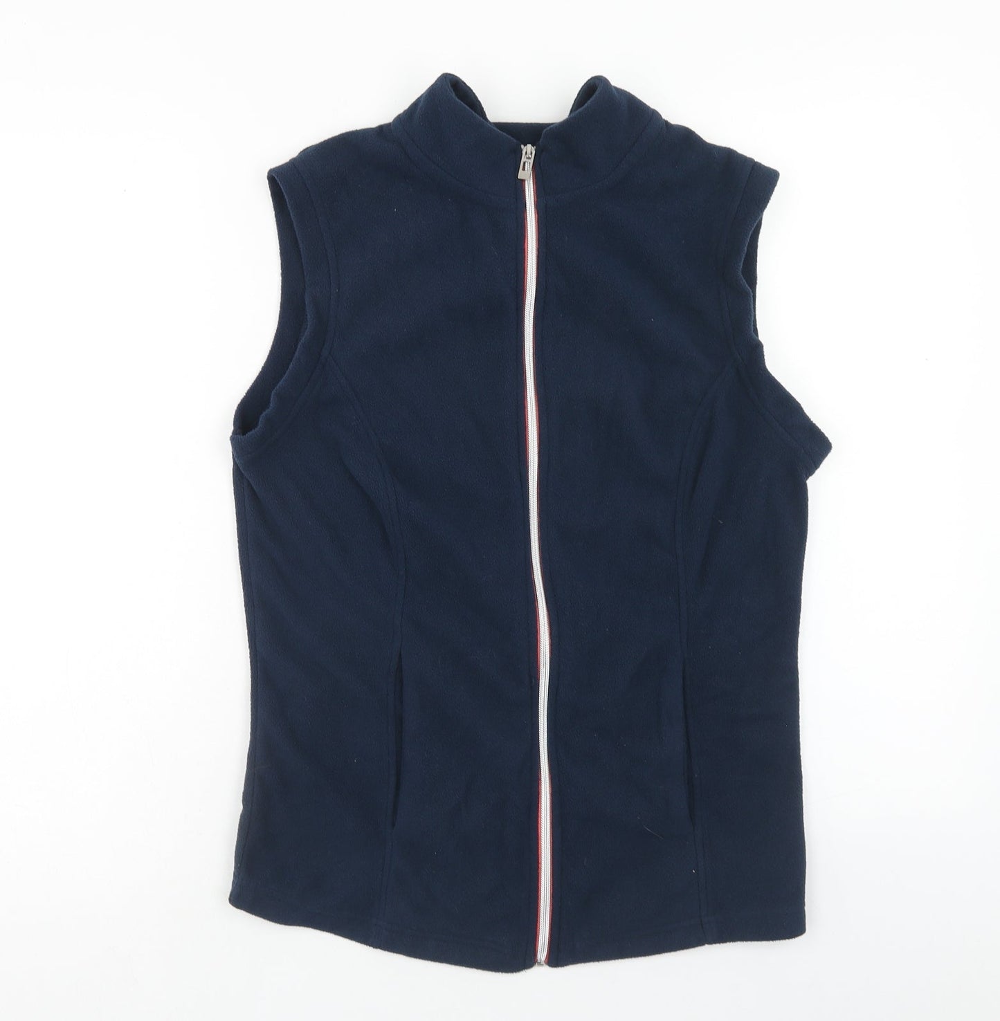 JD Wiliams Womens Blue Gilet Jacket Size 10 Zip