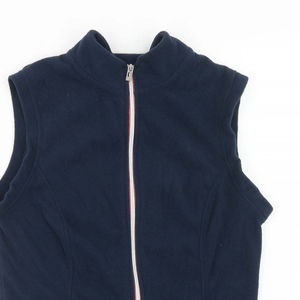 JD Wiliams Womens Blue Gilet Jacket Size 10 Zip