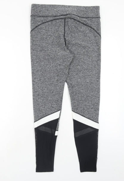 F&F Womens Grey Polyester Compression Leggings Size M Regular Pullover