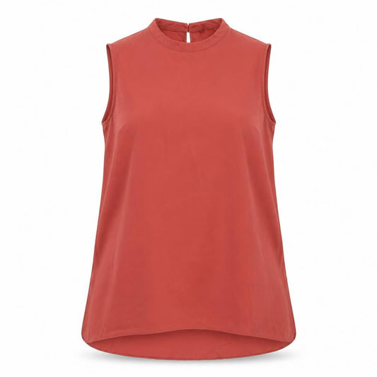 Womens UK Size 16 Atmosphere Orange Tunic Blouse